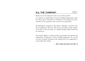 2014 KIA Sedona Owners Manual